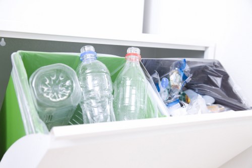 Business professionals managing office waste in Archway