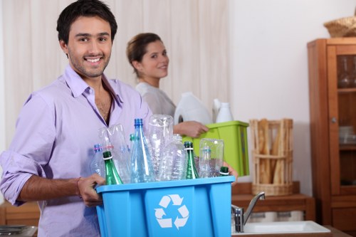 Recycling bins in Archway