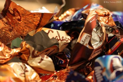 Sign showing sample price guide and list of inclusions for business waste in Archway